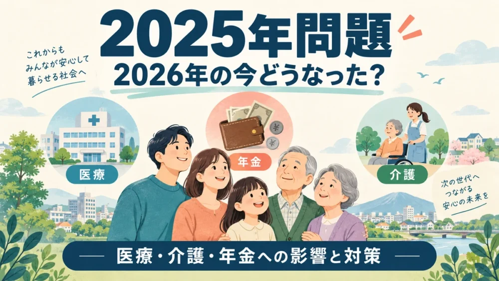 2025年問題。2026年の今どうなった？