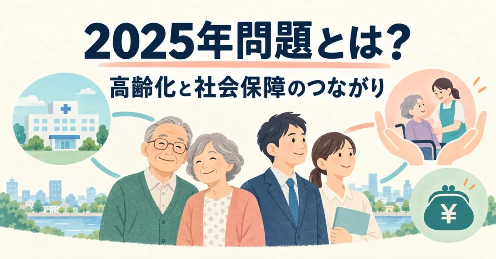 2025年問題とは?。高齢化と社会保障のつながり