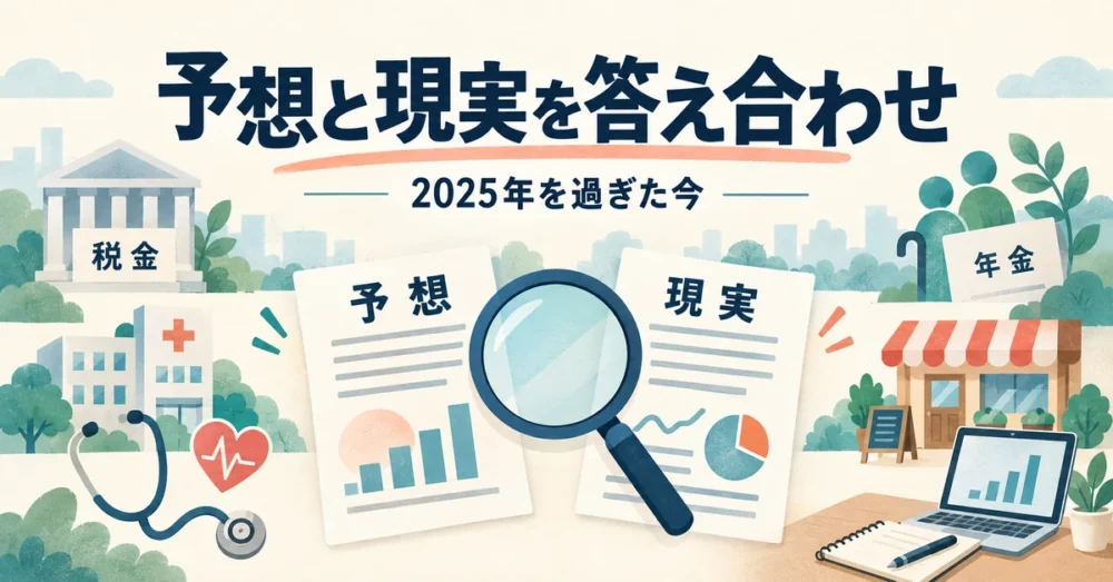 予想と現実を答え合わせ。2025年を過ぎた今