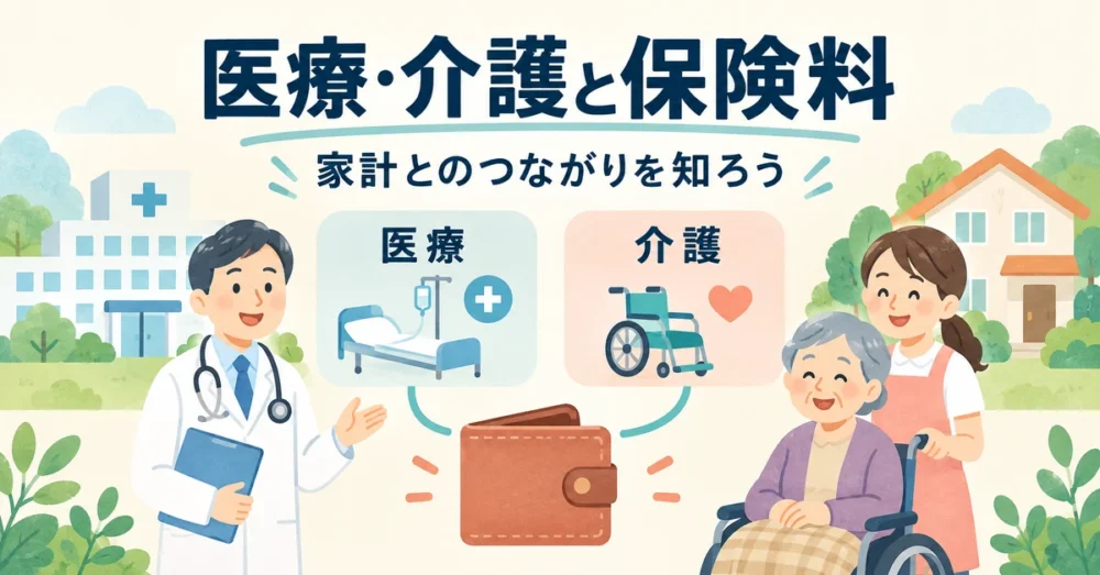 医療・介護と保険料。家計とのつながりを知ろう