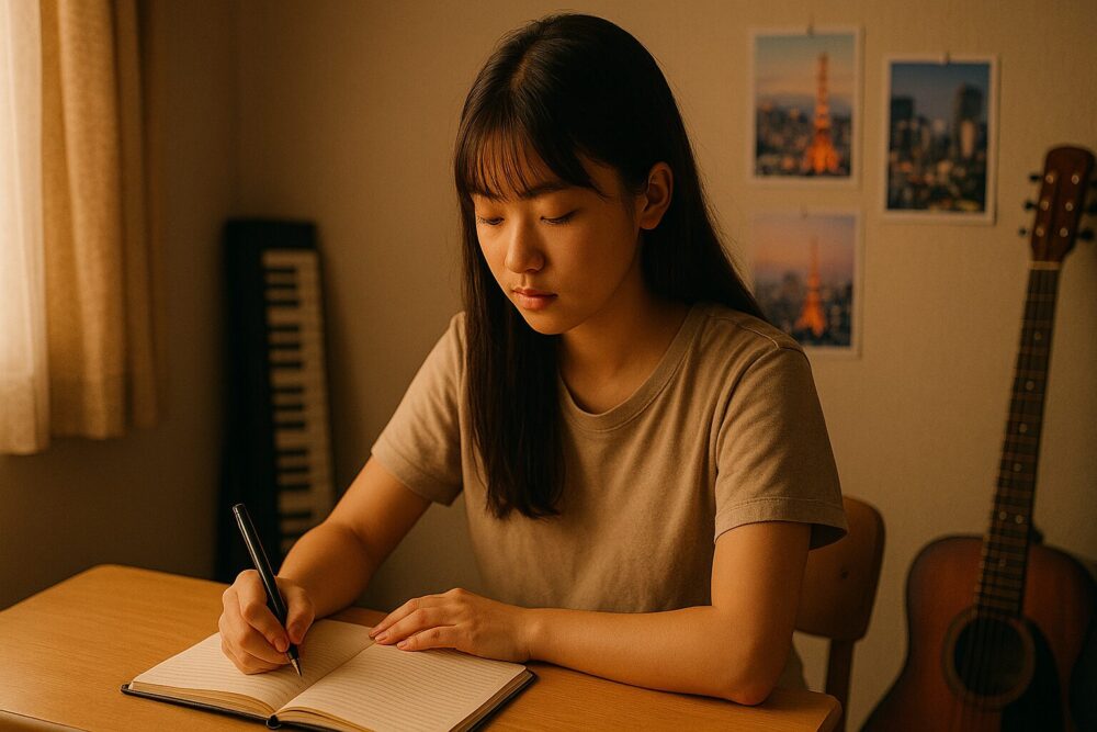 韓国生まれ練馬育ちのちゃんみなの生い立ちとデビューまでの道のりをイメージした写真。