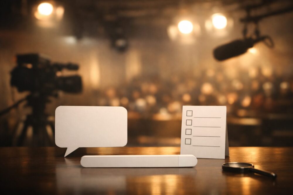 坂東龍汰の父親エピソードが番組きっかけで話題になった様子を表すテレビスタジオのイメージ