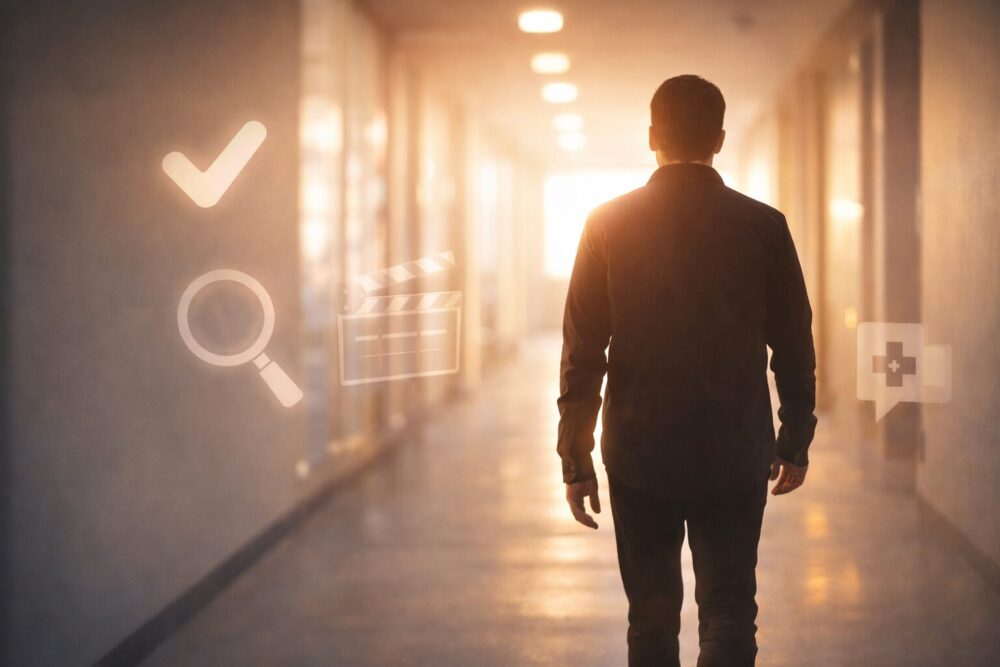 比嘉愛未の結婚・離婚の噂を整理して結論へ導く締めのイメージ（回廊とチェックマーク）