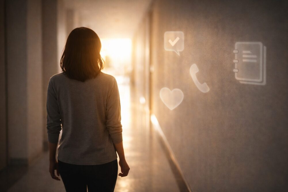 飯島直子の息子説検証と前田亘輝とのエピソードを整理して締める、前向きな回廊のイメージ