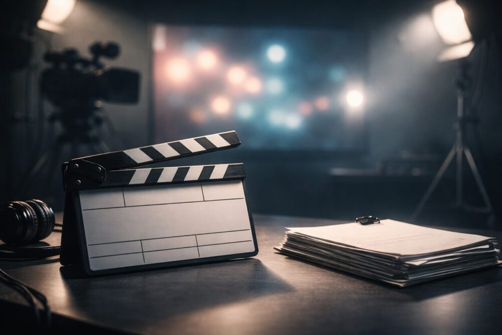 野内まるの出演ドラマ一覧をイメージした撮影現場の抽象ビジュアル(文字なし)