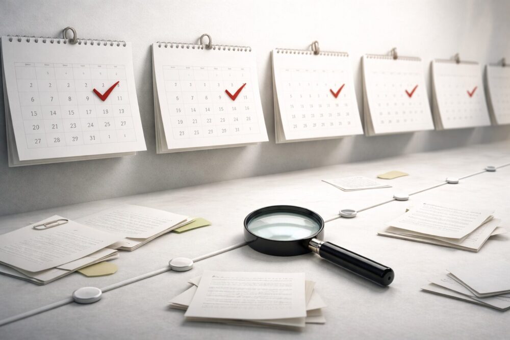 佐藤栞里と坂東龍汰の報道トピックスを時系列でまとめるカレンダー風イメージ