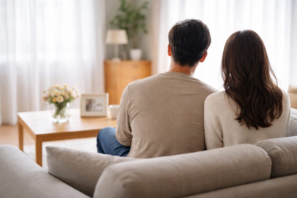 高橋克典の妻・家族情報を整理する記事のイメージ（夫婦の後ろ姿と家庭の雰囲気）