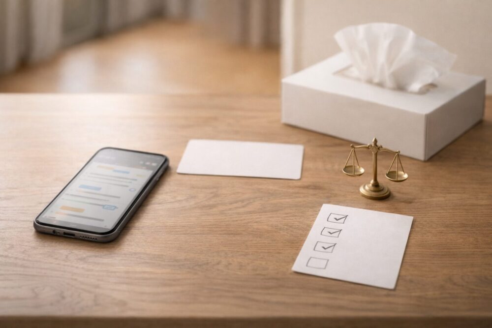 山崎怜奈が父親に進学相談した場面を象徴するイメージ(スマホとチェックメモ)