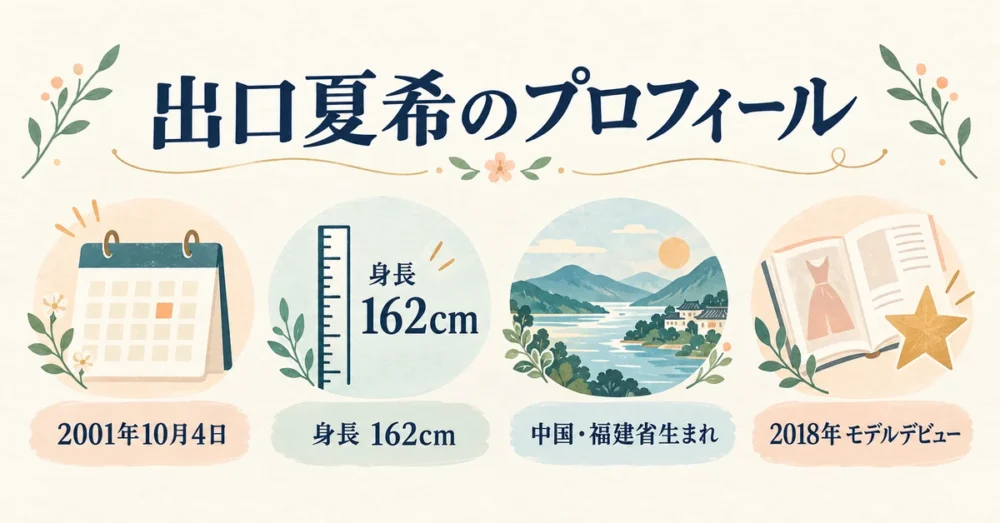 出口夏希の生年月日や身長などのプロフィール