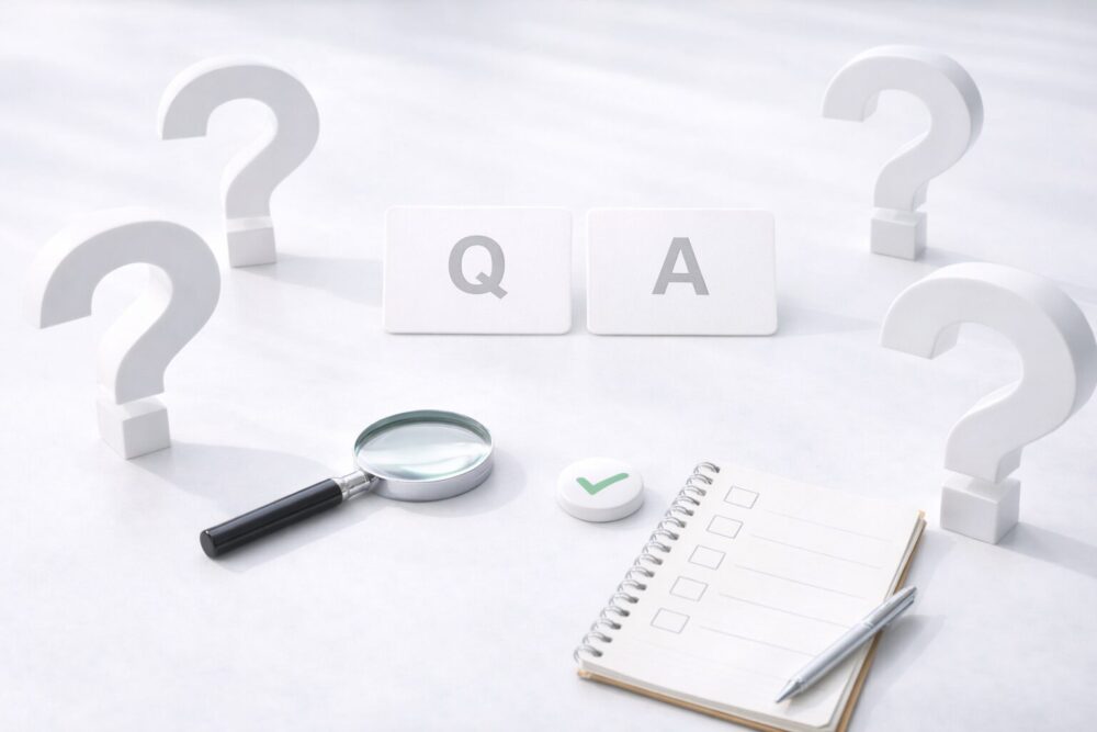 出口夏希の国籍と中国に関するFAQを表すイメージ(疑問符とカード)