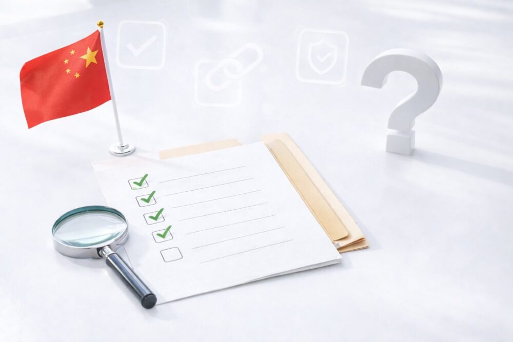 出口夏希の国籍と中国ルーツを根拠付きで整理するイメージ(チェックリストと虫眼鏡)