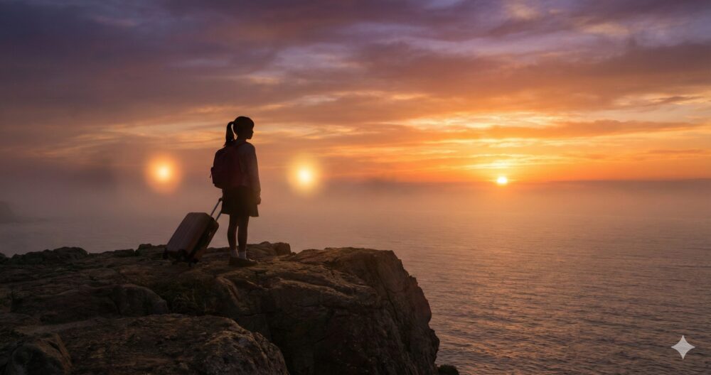 15歳での上京を決意した髙石あかりと、それを支え続けた両親の無償の愛を表現したイメージ画像。