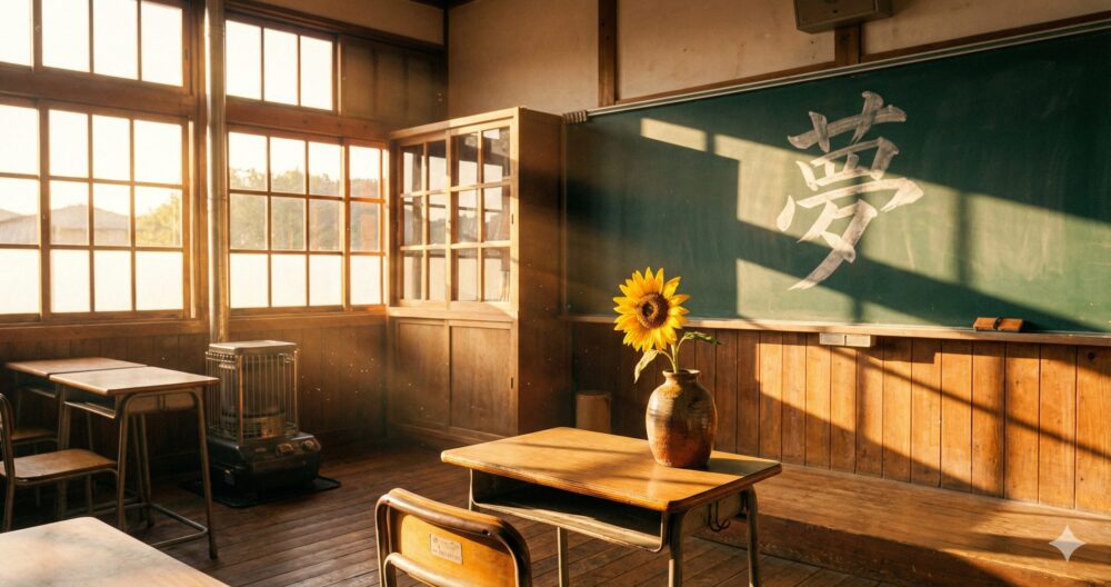 髙石あかりが小学4年生の時に恩師と交わした「朝ドラヒロイン」への約束を象徴する教室の風景。