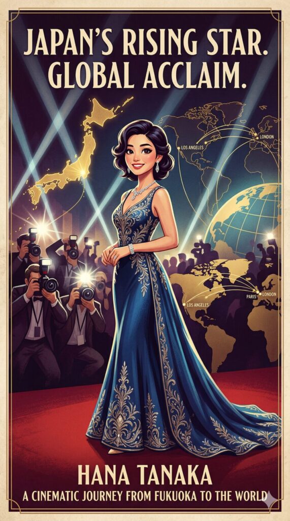 日本のトップ女優として多方面で活躍する今田美桜さんのスター性を象徴するイラスト