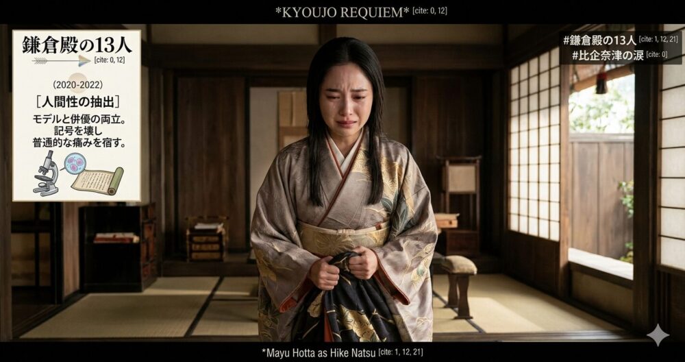 演技哲学第3期:大河ドラマ「鎌倉殿の13人」比企奈津役の堀田真由。時代劇の型を超え、一人の女性としての普遍的な痛みを表現する。