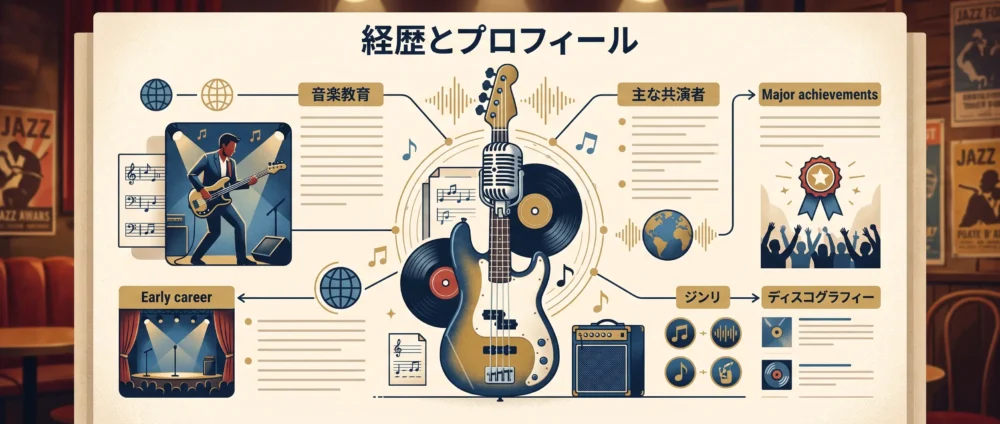 実力派ベーシストとしてのハマ・オカモトの経歴とプロフィールのまとめ図解