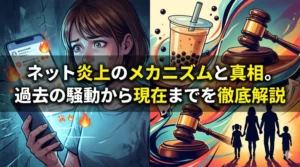 木下優樹菜の京都事件投稿による炎上と、タピオカ騒動から現在までを網羅した解説記事のアイキャッチ画像