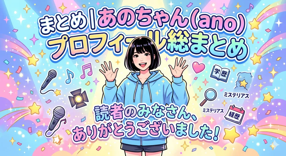 あのちゃん(ano)のプロフィール総まとめのイメージイラスト