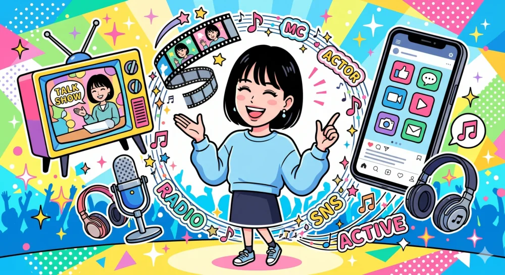 ドラマや映画、CMで活躍するあのちゃんの出演作品一覧のイラスト