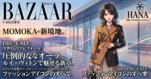 HANAのMOMOKAが表紙を飾る『ハーパーズ バザー』の記事用アイキャッチ画像