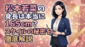 松本若菜の身長165cm疑惑と美ボディの秘密を徹底解説するアイキャッチ画像