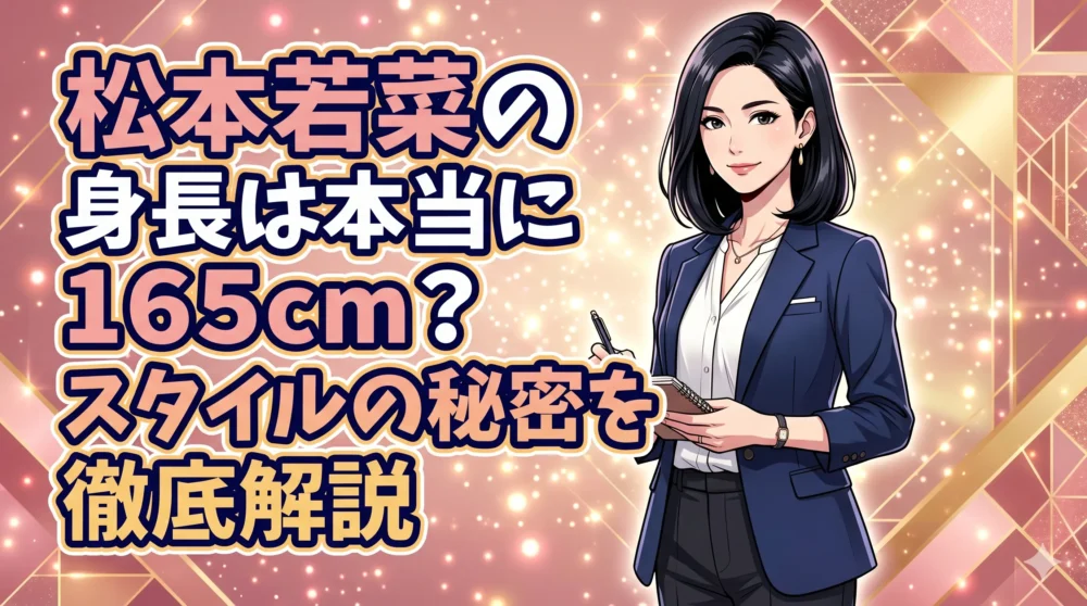 松本若菜の身長165cm疑惑と美ボディの秘密を徹底解説するアイキャッチ画像