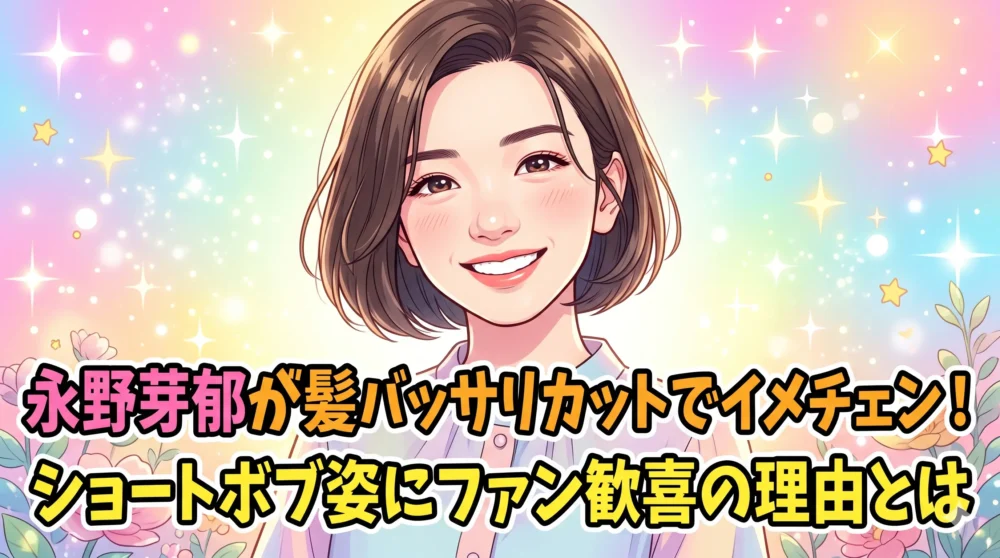 永野芽郁が髪バッサリカットでイメチェン！ショートボブ姿にファン歓喜の理由とは（アイキャッチ画像）