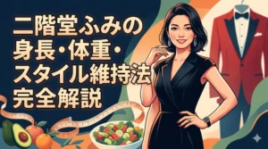 二階堂ふみの身長サバ読み検証・体重・ダイエット法を詳しく解説したブログ記事のアイキャッチ画像。