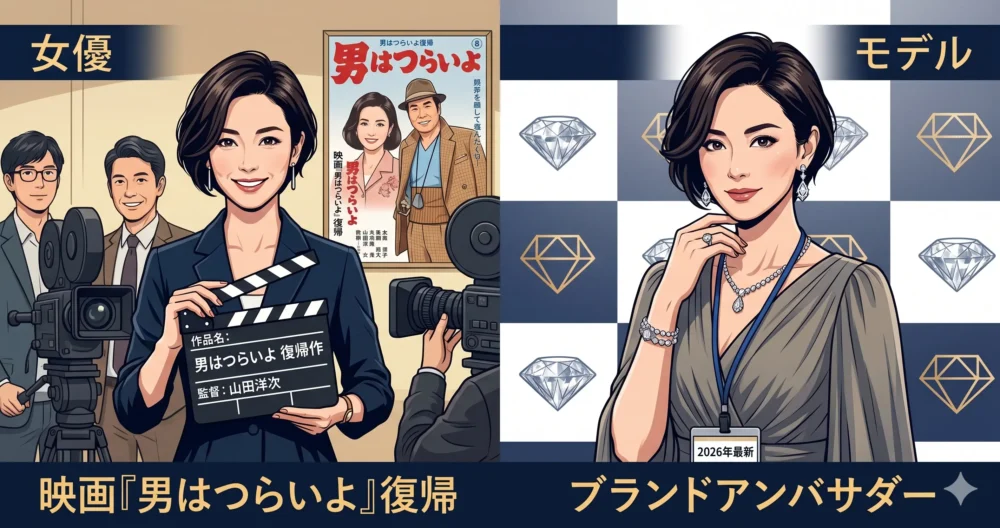 後藤久美子の現在の仕事・活動内容。女優として映画・ドラマ復帰、モデルとしてアンバサダー就任。
