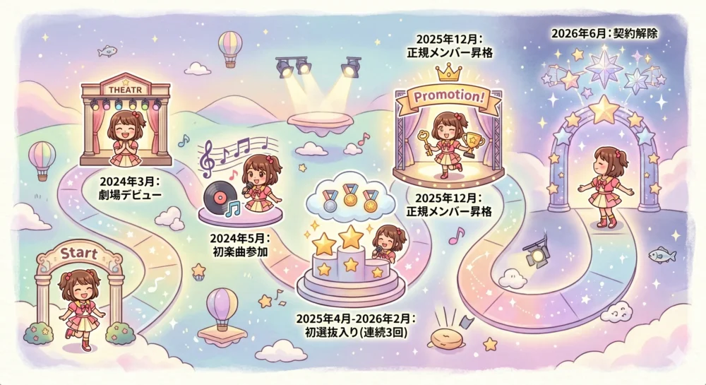花田藍衣のAKB48活動の軌跡:デビューから選抜、契約解除まで