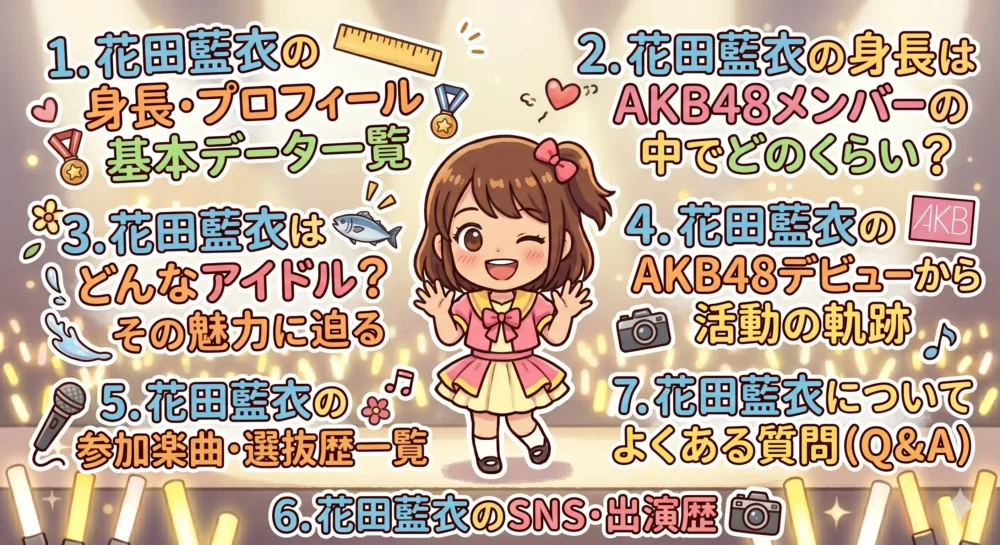 まとめ:小柄で多彩、愛されるアイドル花田藍衣の魅力