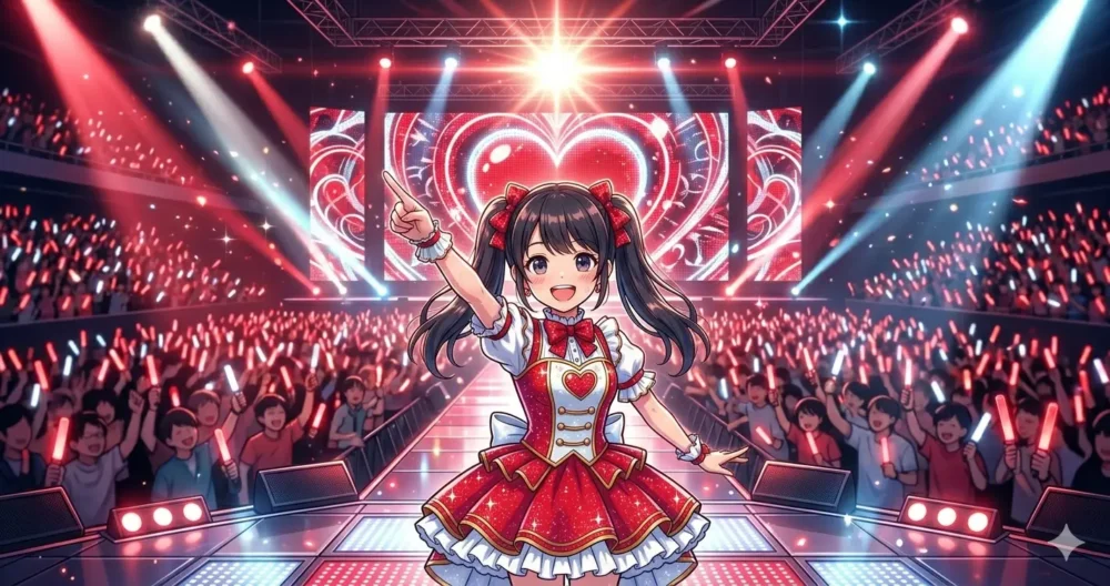 ミスFLASHの選考会で、14年間のバレエ経験を活かした180度開脚と肉体美を披露したイメージイラスト
