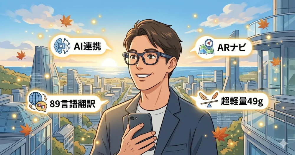Rokid スマートAIグラスのレビューまとめ。AI、翻訳、ナビ、カメラが1台に詰まった未来のメガネ。
