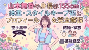 山本舞香の身長155cm！体重、空手、結婚、家族、経歴まで全てわかるプロフィール完全解説。