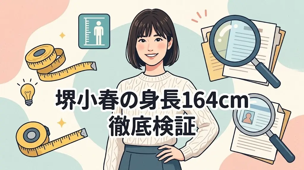 堺小春の身長164cmの出どころを検証する記事の表紙