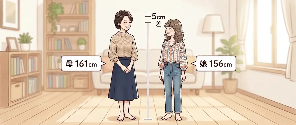 後藤久美子161cmと長女エレナ156cmの差