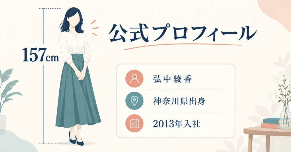 157cmとプロフィールをまとめた図