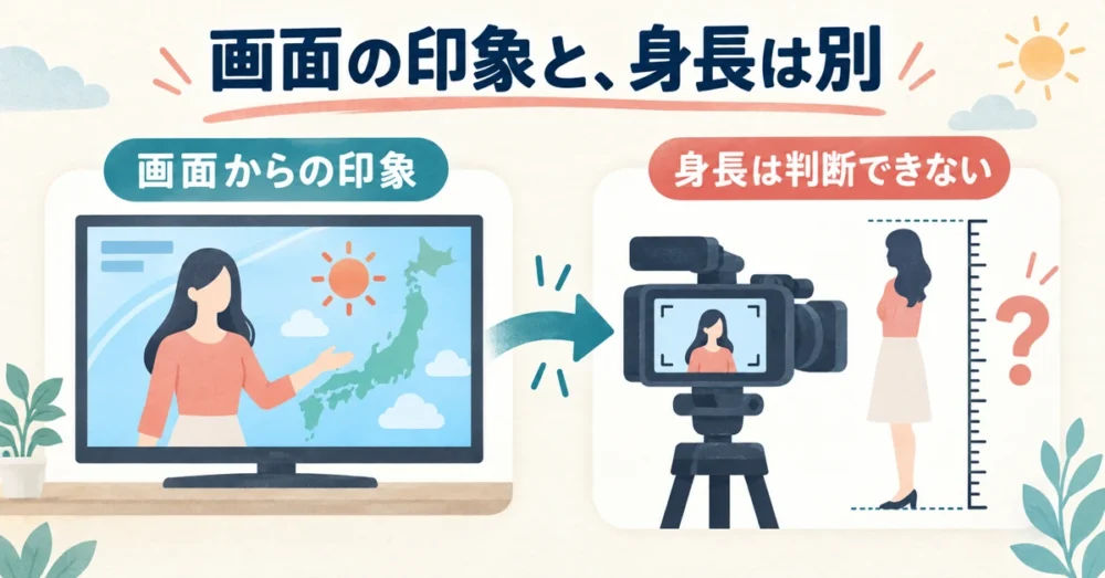 画面の印象と実際の見え方が違う様子の図