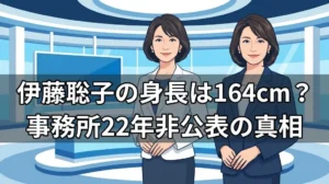 伊藤聡子の身長164cmと22年非公表を示す図