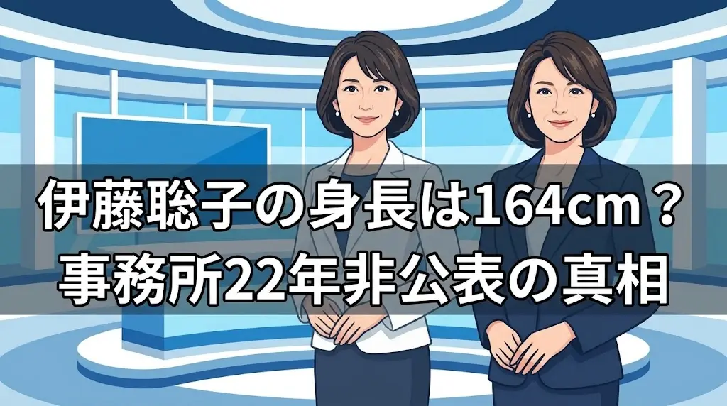伊藤聡子の身長164cmと22年非公表を示す図