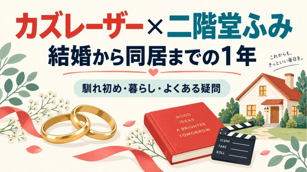 カズレーザーと二階堂ふみの結婚を解説する記事のアイキャッチ