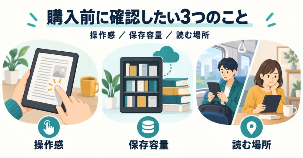 端末選びで失敗する3つの原因を整理した図解