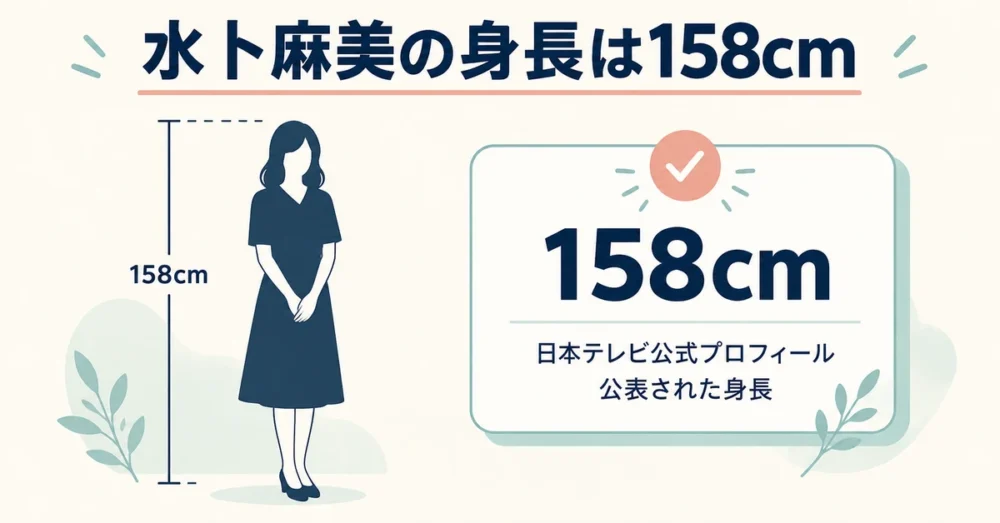 158cmとプロフィールをまとめた図