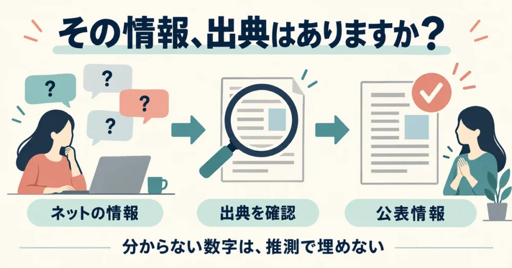 出どころのない数字が広がる様子の図