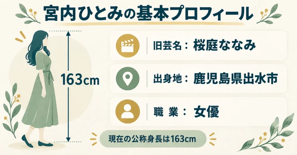 宮内ひとみの身長と基本プロフィール
