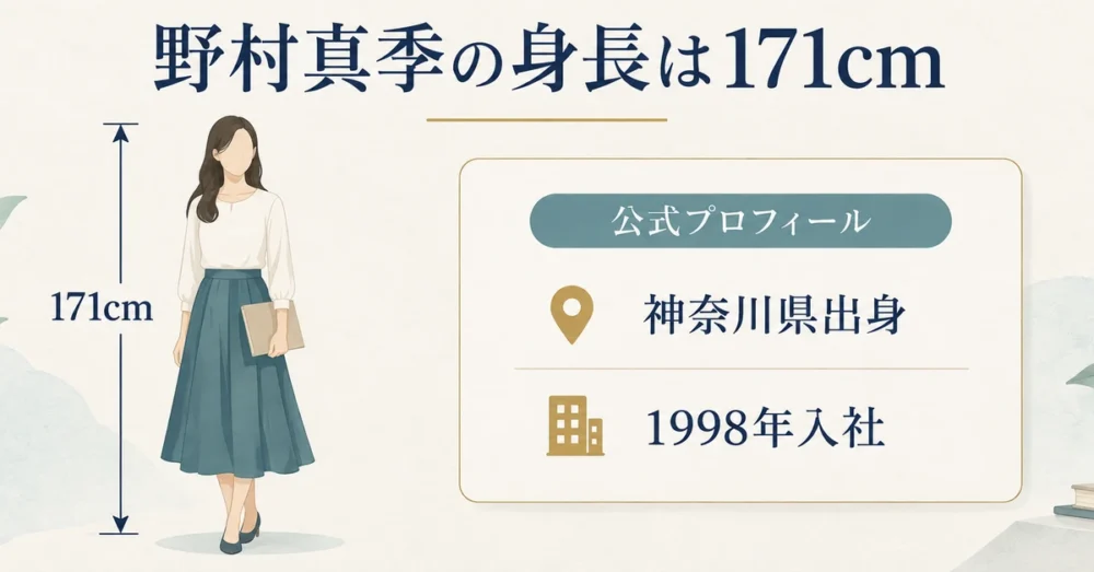 171cmとプロフィールをまとめた図