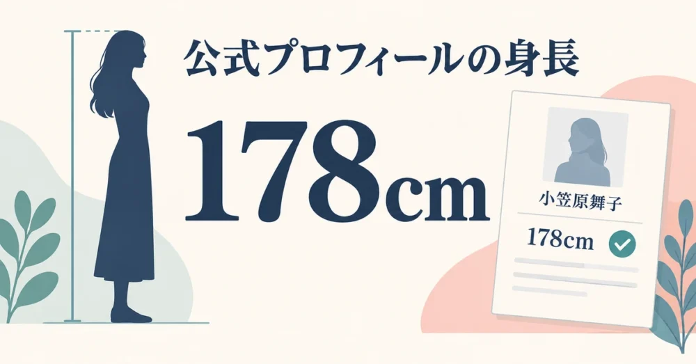 178cmとプロフィールをまとめた図