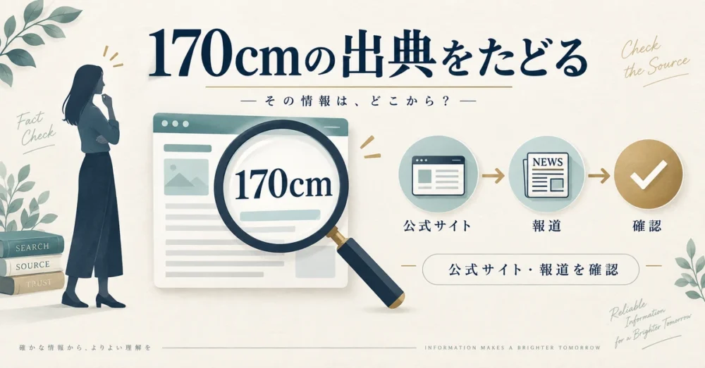 身長の数字の出どころをたどる図
