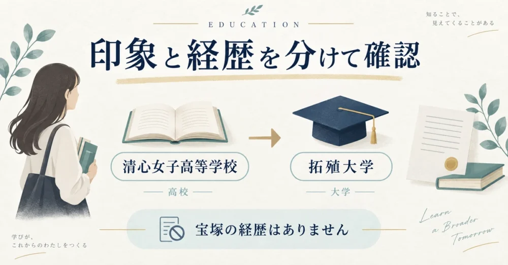 学歴をたどって経歴を確かめる図