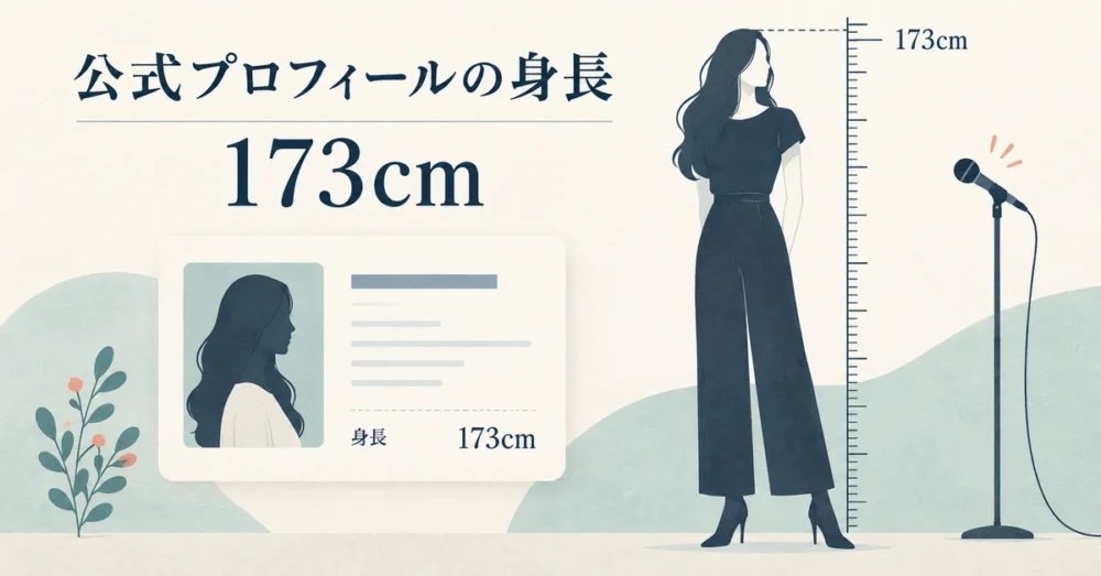 局公式プロフィールに173cmとある図